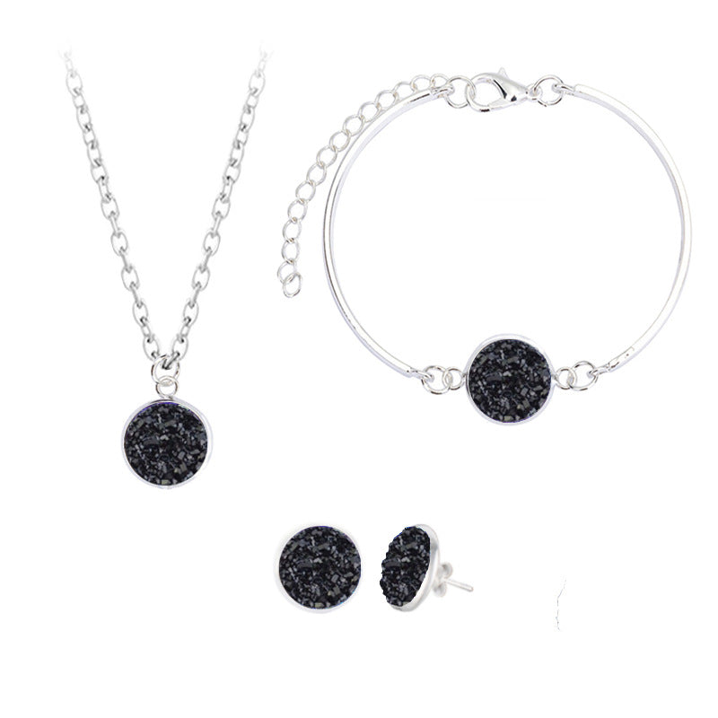 Crystal Cluster Glowing Jewelry Set
