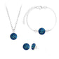 Crystal Cluster Glowing Jewelry Set
