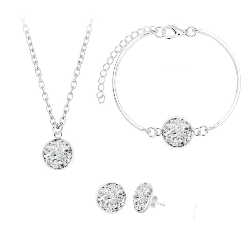Crystal Cluster Glowing Jewelry Set