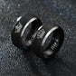 Pure Black Stainless Steel Rings for Couple