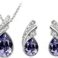 Angel Tears Crystal Wings Crystal Necklace