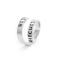 Double-layer Titanium Ring Silver