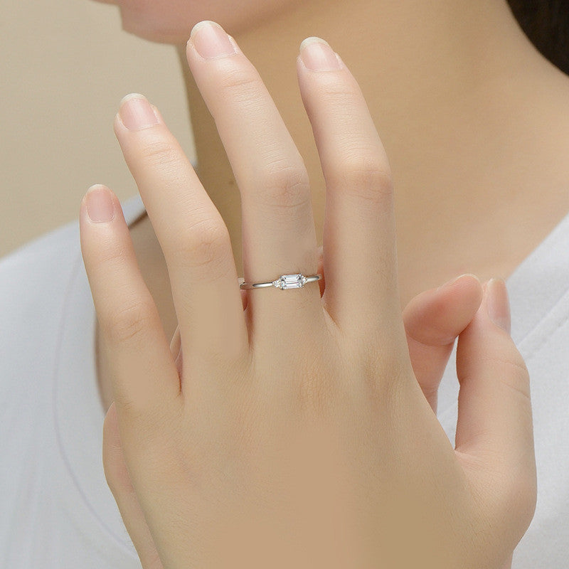 925 Sterling Silver Simple Fashion Ring for women