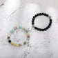 A Pair Of New Peach Heart Magnet Family Bracelets