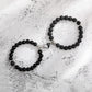 A Pair Of New Peach Heart Magnet Family Bracelets