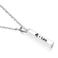 New 12 Constellation Long Bar Stainless Steel Pendant
