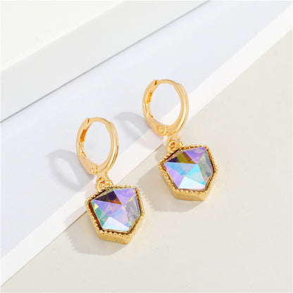 New Colorful Crystal Pendant Hao Stone Jewelry Set