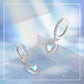 Moonstone Heart Earrings