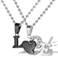 Gold Heart Necklace with diamonds bright look