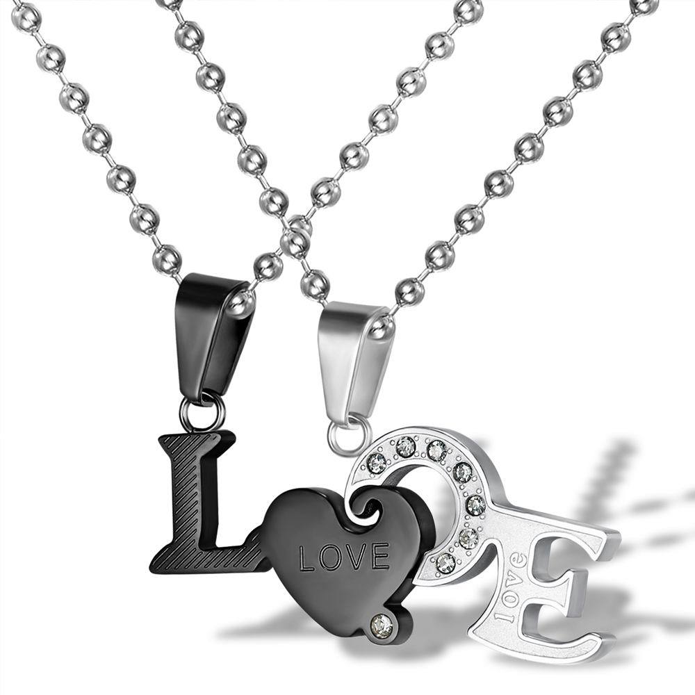 Gold Heart Necklace with diamonds bright look