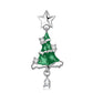 Christmas Gift Christmas Tree Necklace S925 Sterling Silver Drop Glue