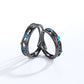 Hollow Couple Ring Blue