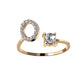 Adjustable Rings With Initial