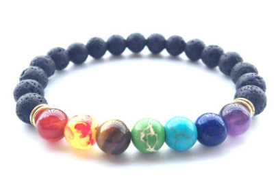 Universe Galaxy Eight Planets Natural Stone Bracelet