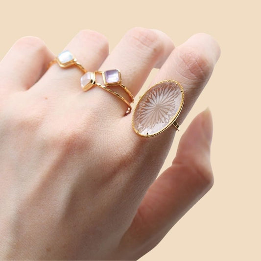 Large Sterling Silver Oval Ring
