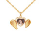 Diamond Heart-shaped  Frame Clavicle Chain Necklace