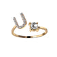 Adjustable Rings With Initial