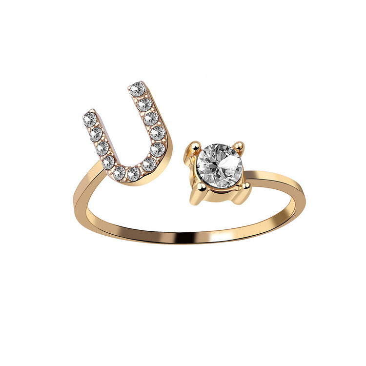 Adjustable Rings With Initial