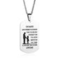 TO MY SON Stainless Steel Pendant Necklaces Engrave Name Love Dad Mum ID Tag Necklaces Customized  Jewelry