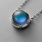Aurora Forest Necklace Gemstone S925 Silver Elegant Jewelry