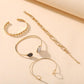 4 Piece Medallion Bracelet Set