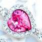 Heart-shaped Heart Zircon Crystal Diamond Bracelet