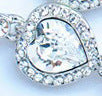 Heart-shaped Heart Zircon Crystal Diamond Bracelet
