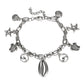 Charm Bracelet of the Sea 18K White Gold Plated Bracelet