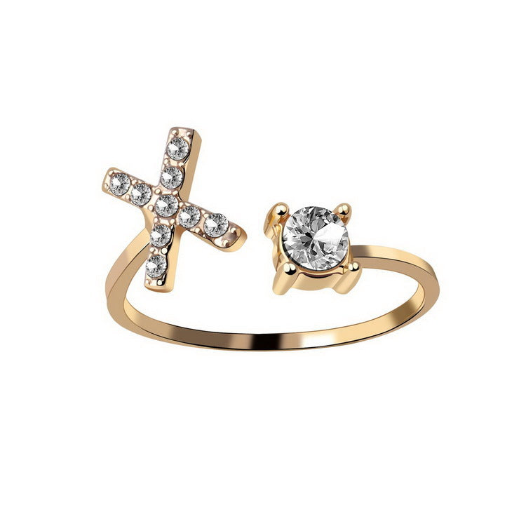 Adjustable Rings With Initial