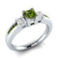 High Quality Sterling Silver Rings green