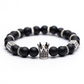 Natural Stone Crown Bracelet