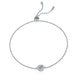 High Quality Silver Sunflower 0.5 Carat Moissanite Bracelet