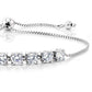 18K White Gold Plated Plated 4 Pack Set