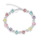 Multi-color plaid bracelet