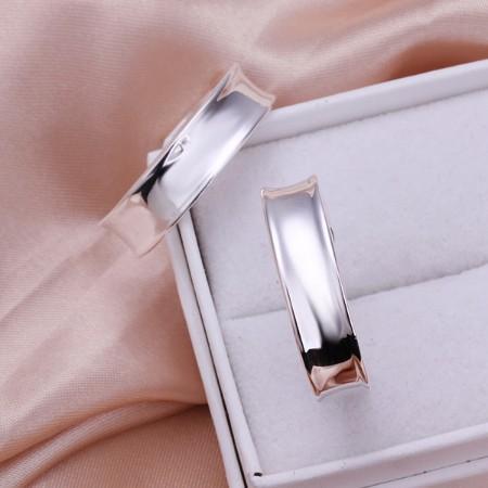 Classic White Gold Plated Hoop Earrings