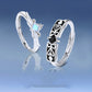 Sterling Silver Men's And Women's Matching Ring