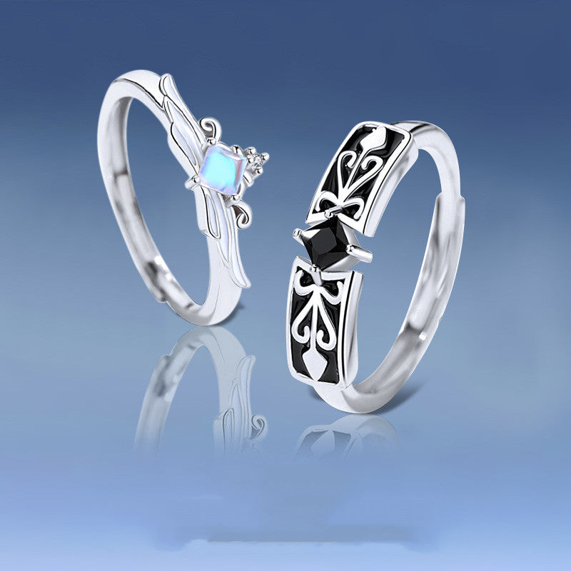 Sterling Silver Men's And Women's Matching Ring