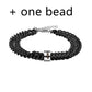 Men's Beaded Letter Bracelet
