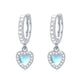 Moonstone Heart Earrings