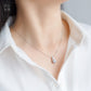 S925 Silver Pendant diamond necklace