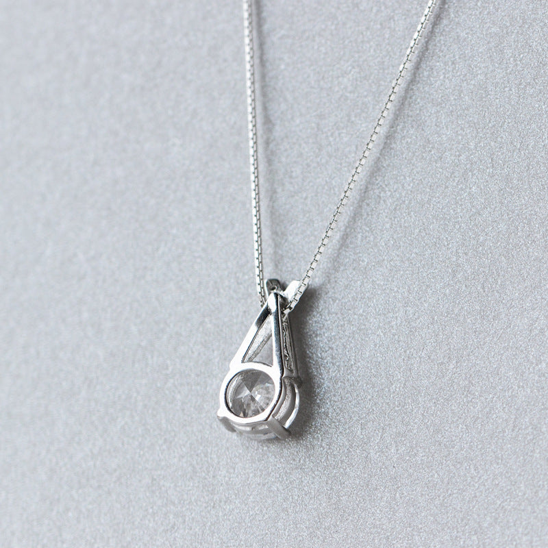 S925 Silver Pendant diamond necklace