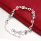 Multi-color plaid bracelet