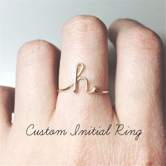 Unisex Gold Geometric Silver Ring