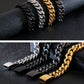 Titanium Steel Personality Cuban Chain Men's Bracelet