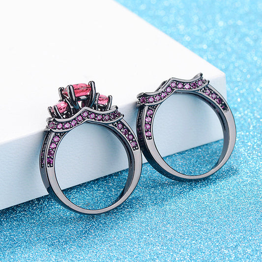 Black Gold Stainless Steel Rings for Couple