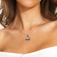 925 Sterling Silver Plating Repaired Heart Necklace Sad Chain Necklace