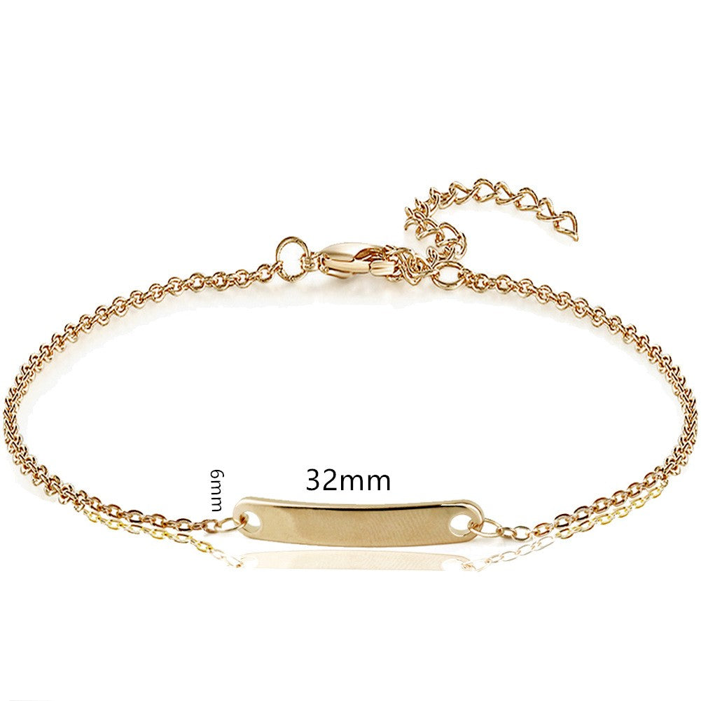 Stainless steel engraved bracelets for men