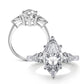 Sterling Silver Fashion Marquise Ring