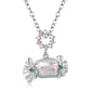 S925 Sterling Silver Candy Candy Pendant Necklace Lovely Ins Style Girl Necklace