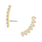 Arrows Gold Plated Stud Earrings